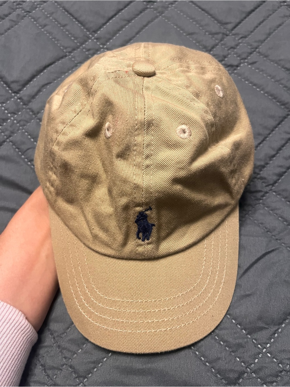 Ralph Lauren Tan Baseball Cap - size 12-24 months